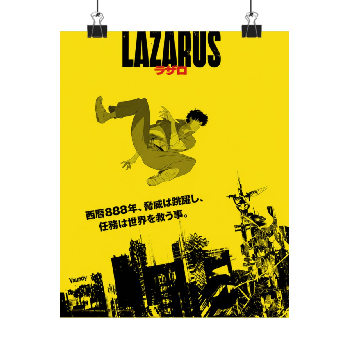2025Lazarus Anime Poster Prints Voor Slaapkamer Woonkamer Home Decor Japanse Anime Manga TV Serie Posters Schilderij Wall Art Gift - alternate angle 5, merchandise