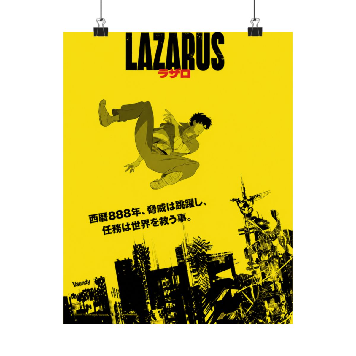 2025Lazarus Anime Poster Prints Voor Slaapkamer Woonkamer Home Decor Japanse Anime Manga TV Serie Posters Schilderij Wall Art Gift - alternate angle 5, merchandise