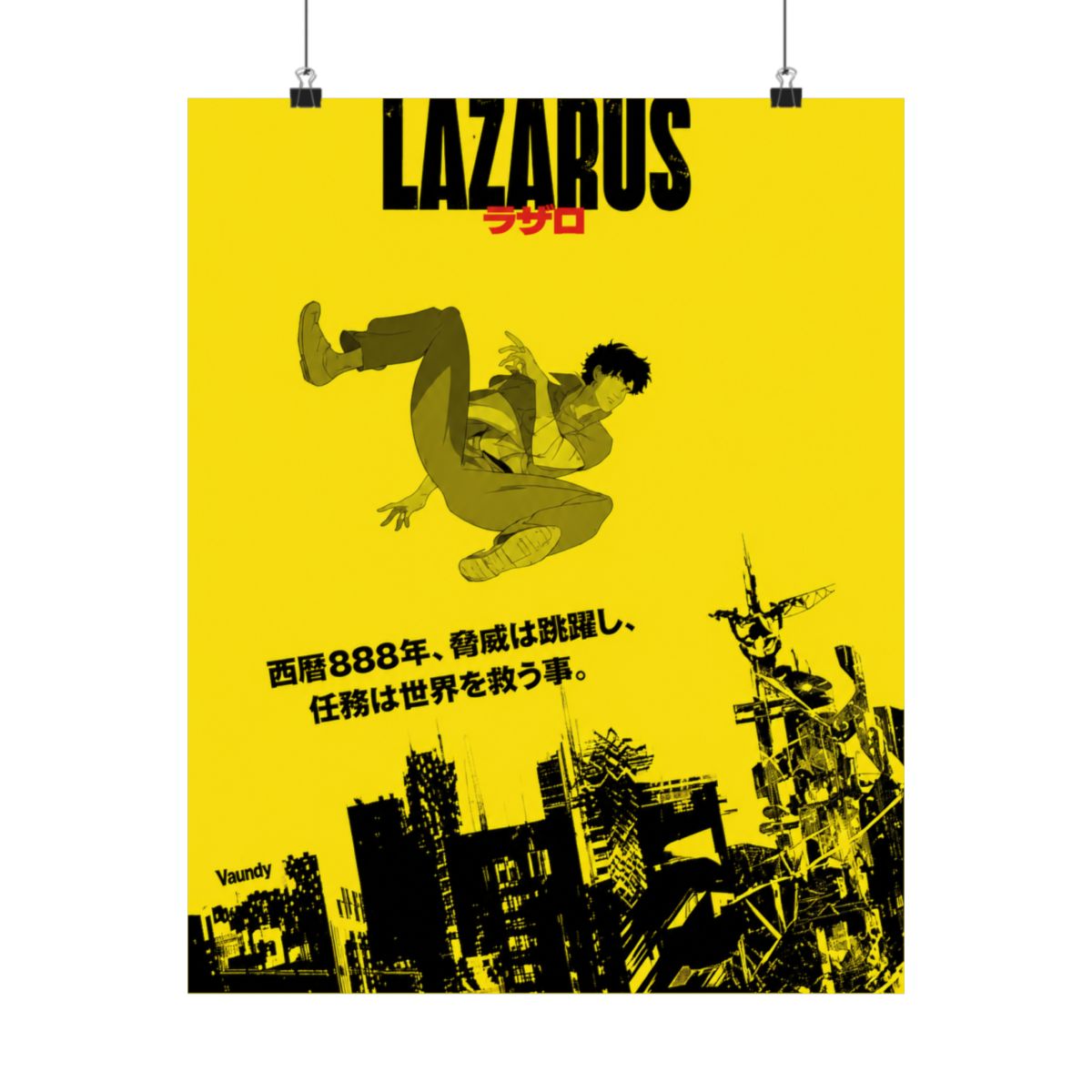 2025Lazarus Anime Poster Prints Voor Slaapkamer Woonkamer Home Decor Japanse Anime Manga TV Serie Posters Schilderij Wall Art Gift - alternate angle 3, merchandise