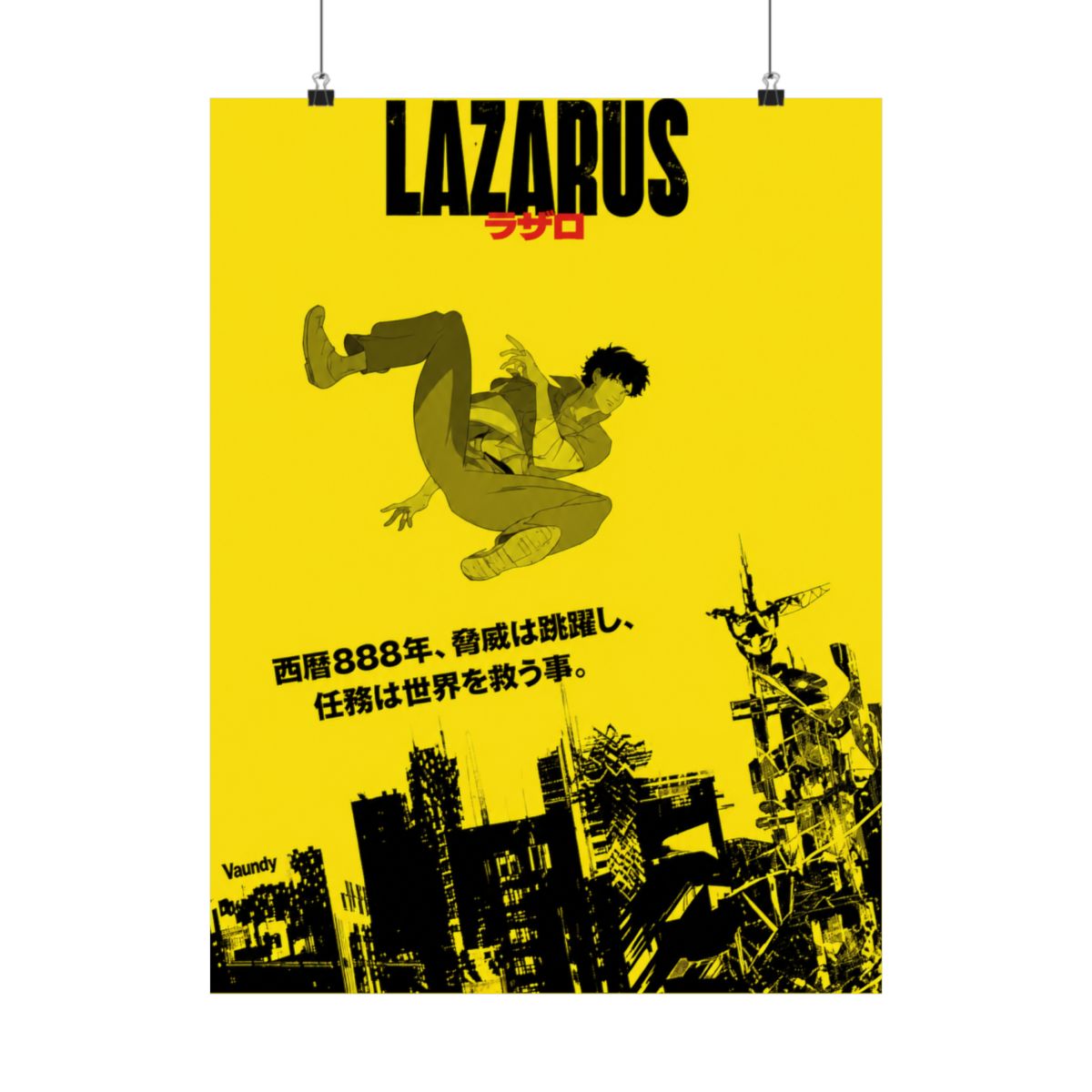 2025Lazarus Anime Poster Prints Voor Slaapkamer Woonkamer Home Decor Japanse Anime Manga TV Serie Posters Schilderij Wall Art Gift - alternate angle 2, merchandise